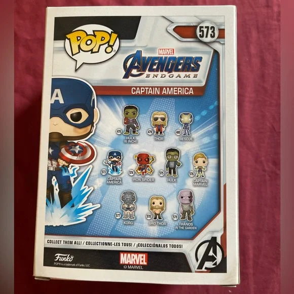 Funko Pop! Marvel Captain America Figure - Blue, Red, White - Picture 3 of 6